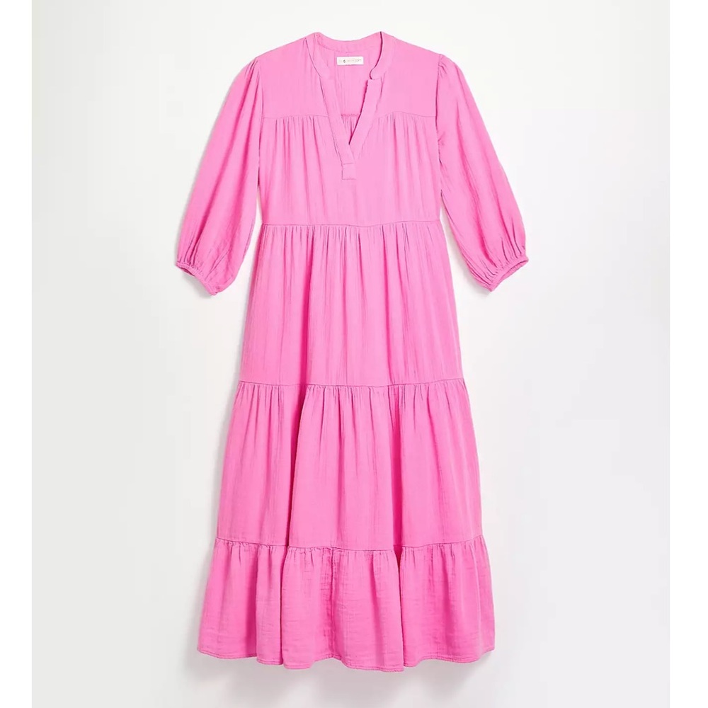 Lou & Grey Tiered Pocket Maxi Dress